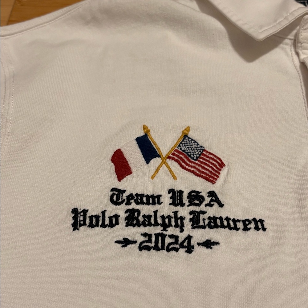 Polo by Ralph Lauren Long-Sleeve TEAM USA Olympic 2024 Rugby Polo Shirt - Picture 3 of 11